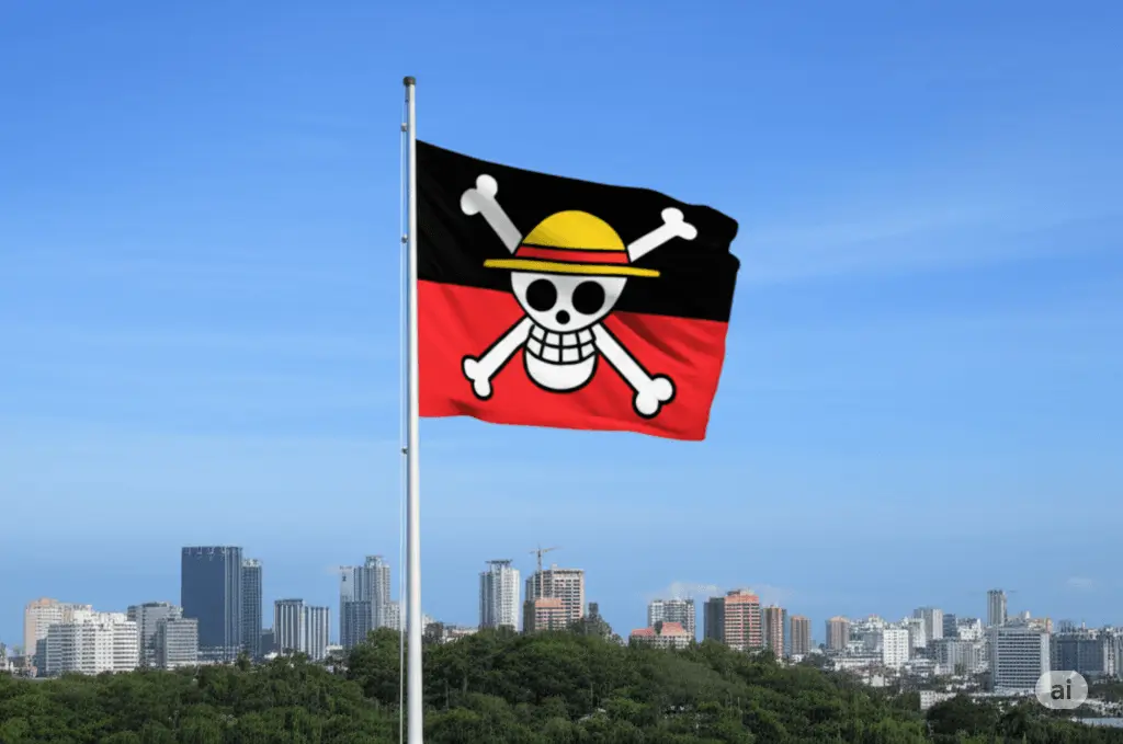 Kondisi politik di Indonesia dengan bendera one piece