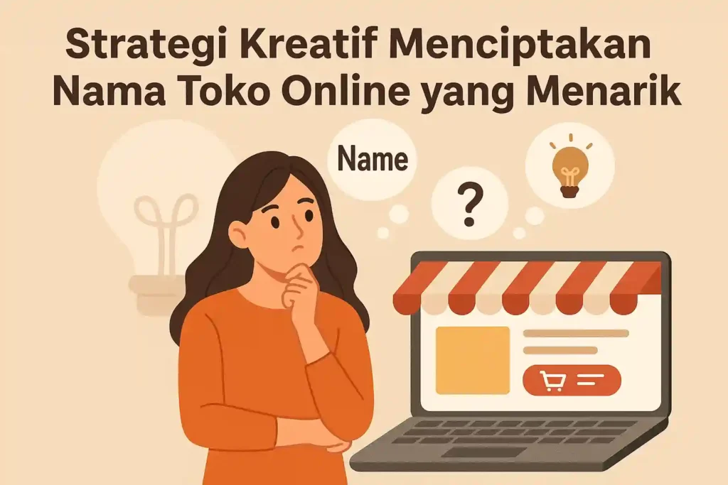 strategi nama toko online